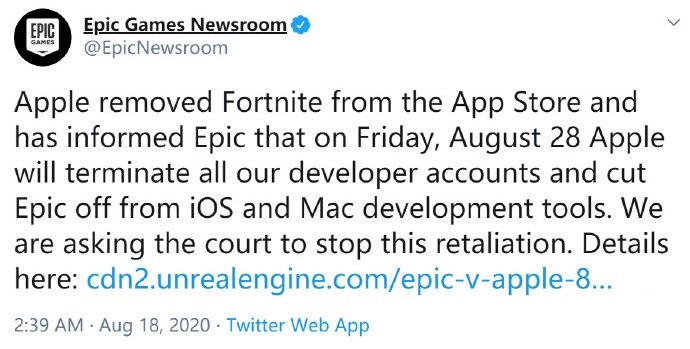 Epic和苹果公司有什么纠纷