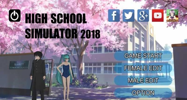 女子高校模拟器2018破解版v0.1截图1