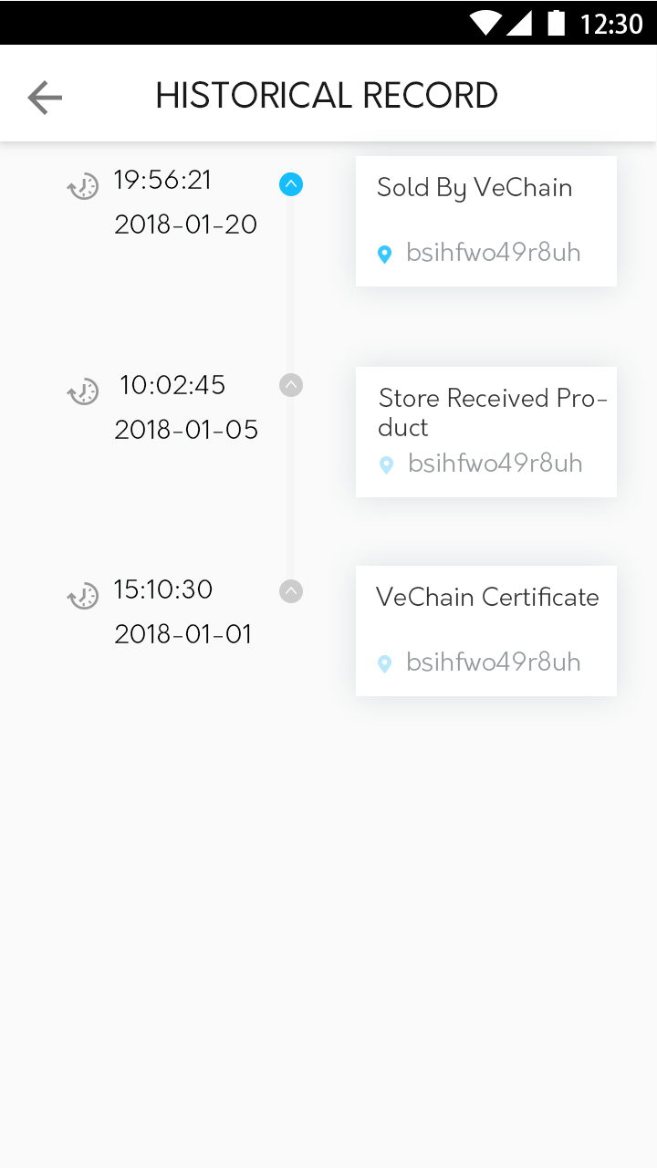 VeChain Pro(唯链区块链商品溯源平台)截图3