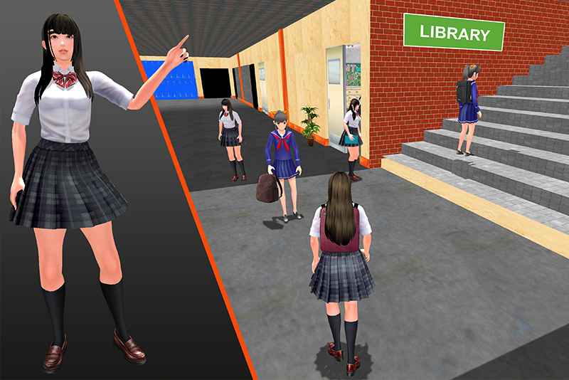 高中虚拟女孩模拟器中文版截图3
