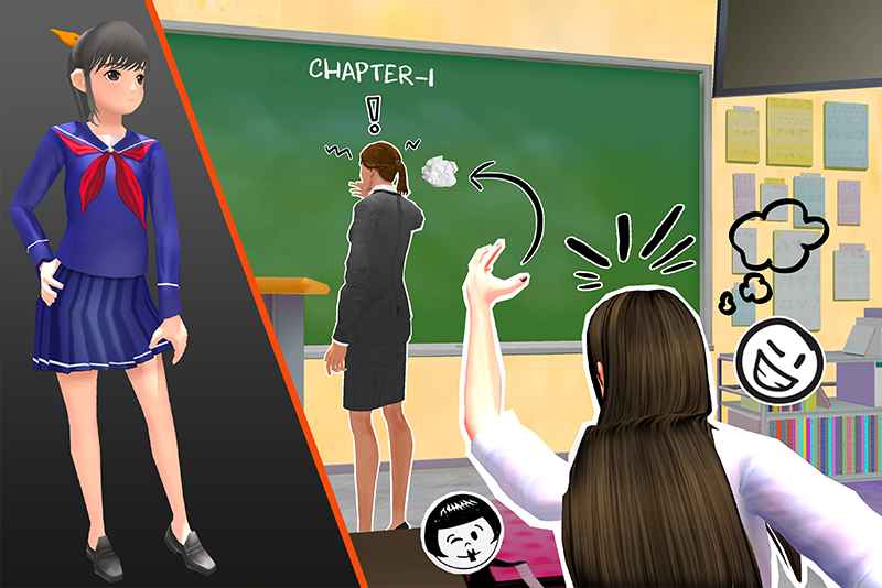高中虚拟女孩模拟器中文版截图5