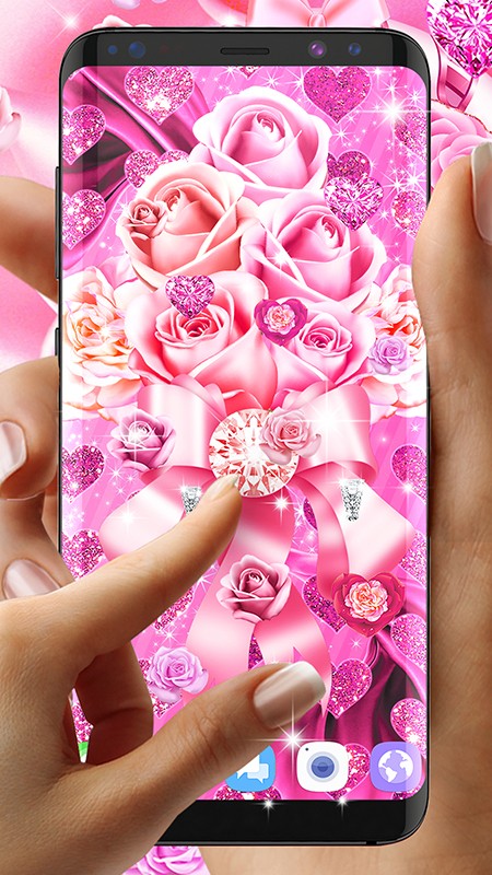 粉红玫瑰真丝动态壁纸v13.9截图4
