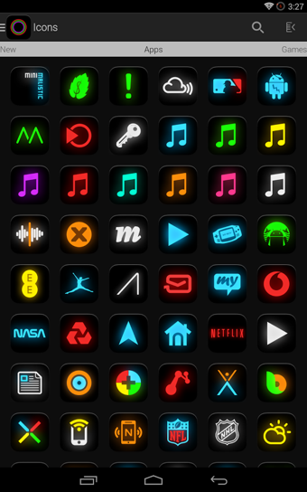 Neon Glow Icon Pack截图1