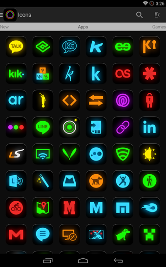 Neon Glow Icon Pack截图2