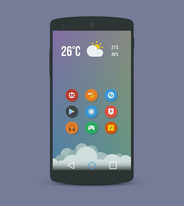 Naxos Flat Round Icon Pack截图4