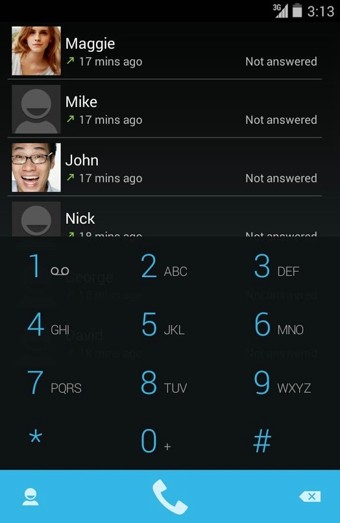 ExDialer Android KitKat Dark(安卓4.4拨号器)截图2