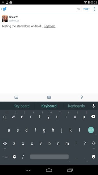 Android L 键盘(Android L Keyboard)截图1