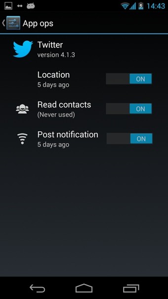 App Permissions(权限管理)截图1