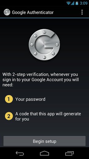 Google Authenticator(Google身份验证器)截图1