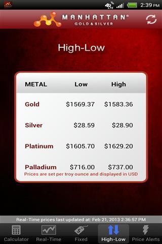 金属价格截图2