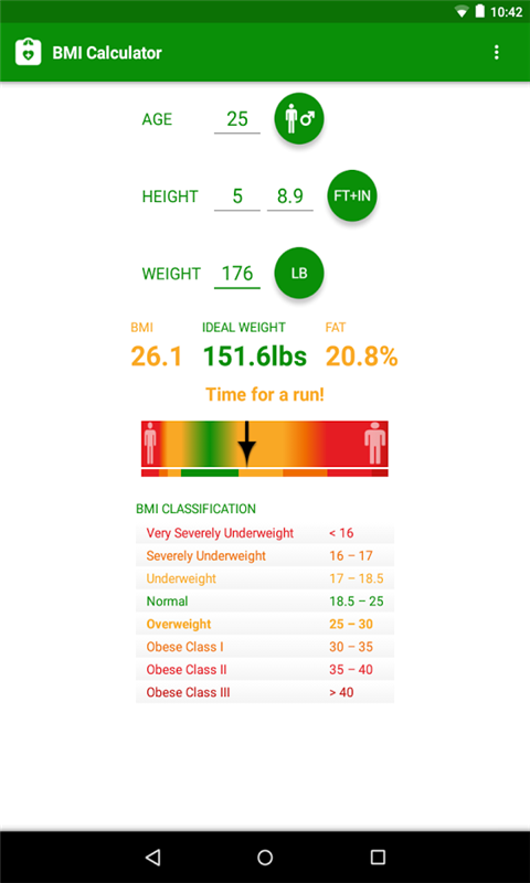 BMI体重指数计算器截图4