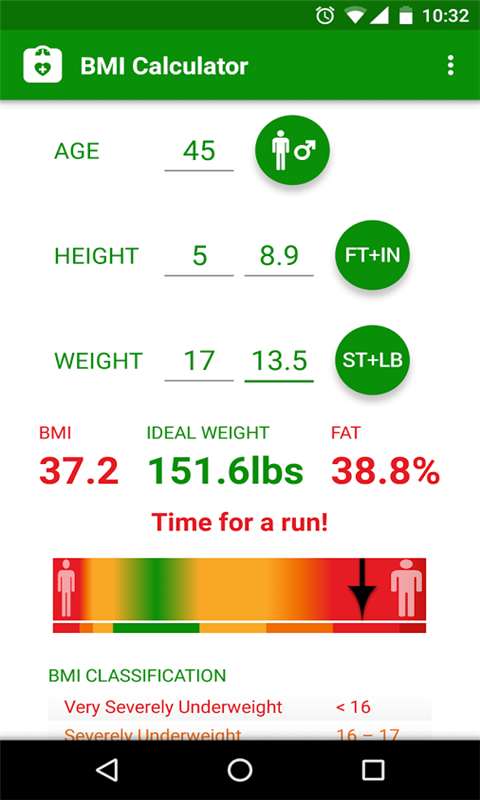 BMI体重指数计算器截图2