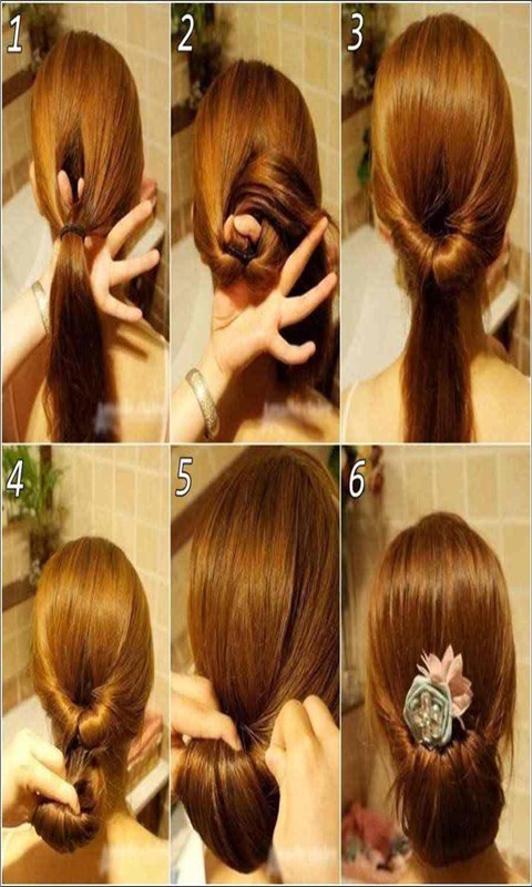 韩式简易发型教程截图1