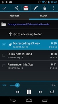 Easy Voice Recorder Pro截图1