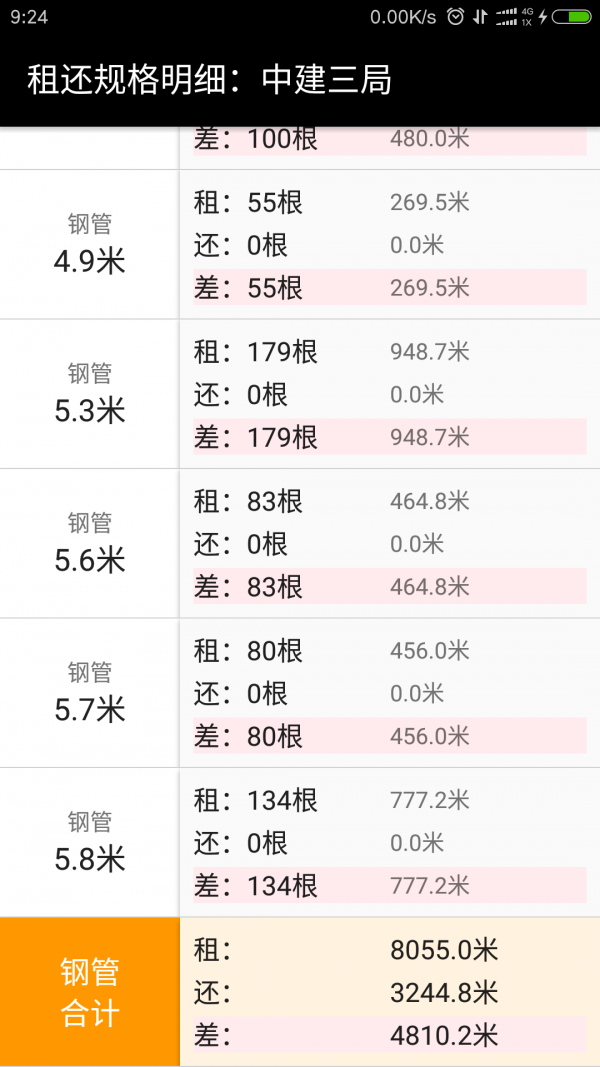 里路建材租赁截图3